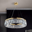 Lustra moderna cristal alama Aur 24k 6xE14/40W, Ring LU 2411/6/60 Gold Orion